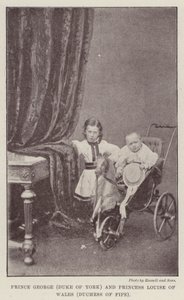 Príncipe George (Duque de York) e Princesa Louise de Gales (Duquesa de Fife) de English Photographer
