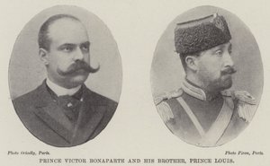 Príncipe Victor Bonaparte e seu irmão, príncipe Louis de English Photographer