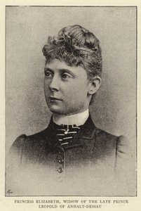 Princesa Elizabeth, viúva do falecido Príncipe Leopoldo de Anhalt-Dessau de English Photographer
