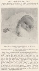 Princesa Yolanda Marguerite da Itália, nascida em 1º de junho de 1901 de English Photographer