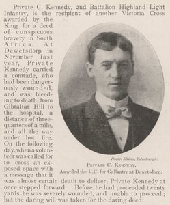 Private C Kennedy, premiado com o VC por Gallantry em Dewetsdorp de English Photographer