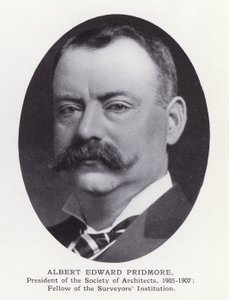 Homens proeminentes de Londres: Albert Edward Pridmore (foto a p/b) de English Photographer