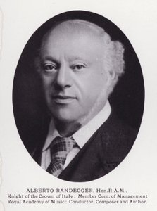 Homens proeminentes de Londres: Alberto Randegger (foto a p/b) de English Photographer