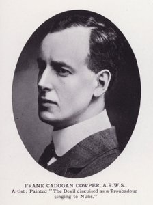 Homens proeminentes de Londres: Frank Cadogan Cowper (foto a p/b) de English Photographer