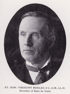 Homens proeminentes de Londres: Rt Hon Viscount Morely (foto a p/b) de English Photographer