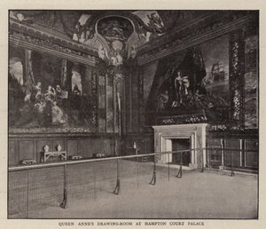 Sala de Desenho da Rainha Annes no Hampton Court Palace de English Photographer