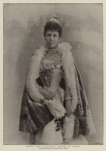 Rainha Maria Cristina, regente da Espanha de English Photographer