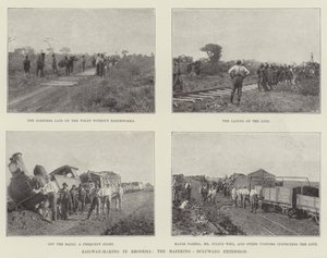 Construção de ferrovias na Rodésia, a Extensão Mafeking-Buluwayo de English Photographer