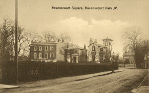 Ravenscourt Square, Ravenscourt Park, Londres (foto a p/b) de English Photographer
