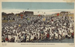 Recepção de Lord Kitchener, em Omdurman, c1898 (foto colorida) de English Photographer