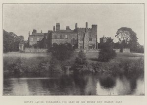 Ripley Castle, Yorkshire, o assento de Sir Henry Day Ingilby, Baronet de English Photographer