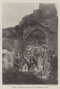 Peregrinação Católica Romana ao Castelo de Hastings de English Photographer