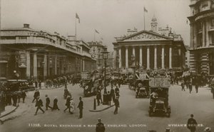 Royal Exchange e Banco da Inglaterra, Londres de English Photographer