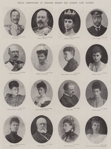 Royal Personages em Osborne durante a última doença de Queens
