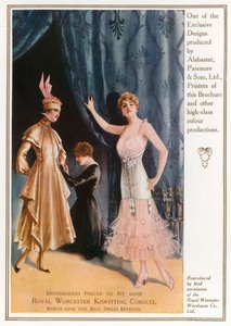 Espartilhos Royal Worcester Kidfitting. Propaganda de English Photographer