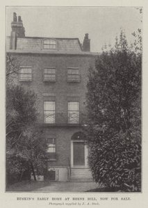 Ruskins Early Home em Herne Hill, agora à venda de English Photographer
