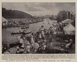 Regata de Saltford, perto de Clifton, a Henley do oeste de English Photographer