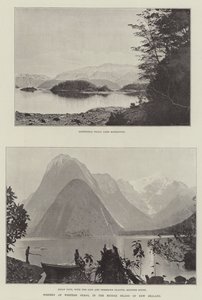 Cenário de Western Otago, na ilha média da Nova Zelândia