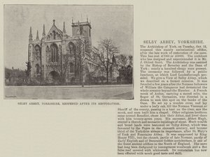 Selby Abbey, Yorkshire, reabriu após a sua restauração de English Photographer