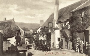 Ship Inn, Porlock (foto a p/b) de English Photographer