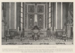 Silver-Gilt Epergne apresentado ao rei Edward VII pelo imperador alemão de English Photographer