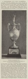 Silver Challenge Cup, apresentado às Universidades da Austrália por Concorrentes Antigos na Corrida de Barcos de Oxford e Cambridge de English Photographer