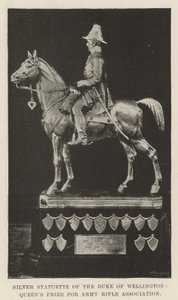 Estatueta de Prata do Duque de Wellington, Prêmio Queens para a Associação de Rifles do Exército de English Photographer