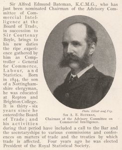 Sir AE Bateman, Presidente do Comitê Consultivo em Inteligência Comercial de English Photographer