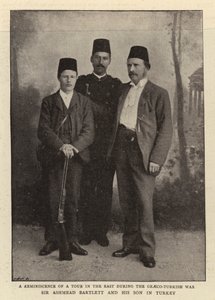 Sir Ashmead Bartlett e seu filho na Turquia de English Photographer