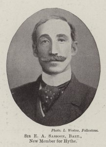 Sir EA Sassoon, Baronet, Novo membro da Hythe de English Photographer