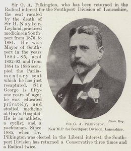 Sir GA Pilkington, novo parlamentar da Divisão de Southport, Lancashire de English Photographer