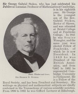 Sir George G Stokes de English Photographer