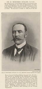 Senhor H Mortimer Durand, KCIE, enviado indiano britânico a Cabul de English Photographer