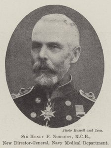 Sir Henry F Norbury, KCB, novo diretor-geral do Departamento Médico da Marinha de English Photographer