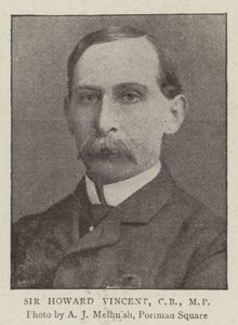 Sir Howard Vincent, CB, MP de English Photographer
