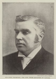 Sir John Thompson, o novo primeiro-ministro do Canadá de English Photographer