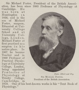 Sir Michael Foster, presidente da Associação Britânica de English Photographer