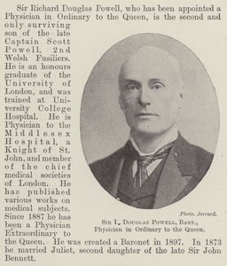 Sir R Douglas Powell, Baronete, Médico do Ordinário da Rainha de English Photographer