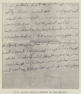 Sir R Slatin Pashas Petição ao Khalifa de English Photographer