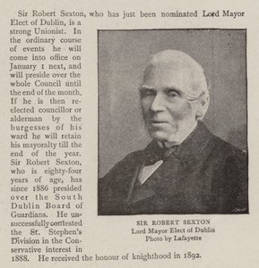 Sir Robert Sexton de English Photographer