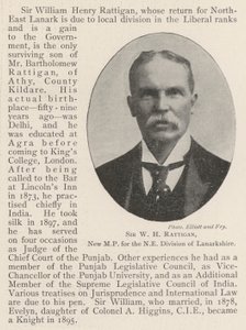 Sir WH Rattigan, novo parlamentar da Divisão NE de Lanarkshire de English Photographer