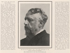 Sir William MacCormac, baronete, cinco vezes presidente do Royal College of Surgeons de English Photographer