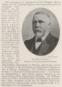 Sir William White, diretor de construção naval (aposentado) de English Photographer