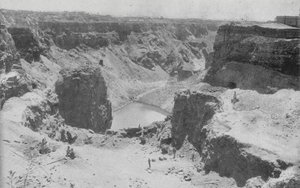 África do Sul: Open Workings, Kimberley (foto a p/b) de English Photographer
