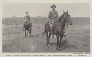 Cavalo Leve Sul-Africano, Capitão Balfour e Sargento-Major Lilley, Um Esquadrão de English Photographer
