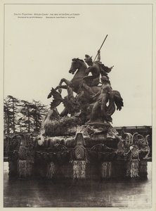 South Fountain Witley Court, The Seat of the Earl of Dudley (foto a p/b) de English Photographer