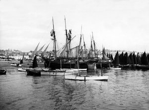 Porto de St Ives, c.1880-99 de English Photographer