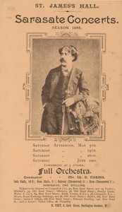 St Jamess Hall Concertos Sarasate de English Photographer