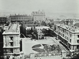 St Thomas Hospital: vista elevada do exterior, 1862 de English Photographer