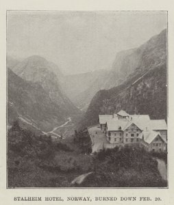 Stalheim Hotel, na Noruega, incendiou-se a 20 de fevereiro de English Photographer